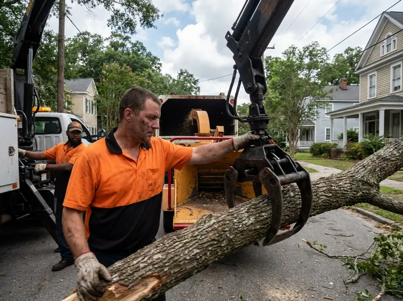 Storm Debris Garbage Collection in Savannah, GA